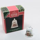 Hallmark Thimble Bells Porcelain Christmas Ornament 1992 Teddy Bear Design #3 Hallmark Thimble Bells Porcelain Christmas Ornament 1992 Teddy Bear Design #3