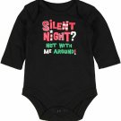 Infant Baby Christmas "Silent Night" Funny One Piece Creeper NEW
