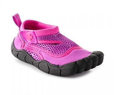 Toddler Girls Waterproof Pool, Beach, Boat Pink Shoes Fabric & Rubber UPF - NEW