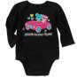 Garanimals Kitty "Girls Just Have Fun" Black Creeper 0-3 Months NEW