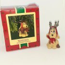 Hallmark 1987 "Reindoggy" Handcrafted Christmas Ornament