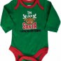Infant Baby Christmas Funny One Piece Creeper "I'm Like Santa, I'm Up" NEW
