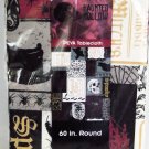 Halloween Spooky Skulls Haunted PEVA Tablecloth 60 inch ROUND NEW in Pkg - Party