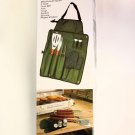 Barbecue 7 Pc Set Apron Utensils Tongs Fork Spatula Salt Pepper Shakers NEW Barbecue 7 Pc Set Apron Utensils Tongs Fork Spatula Salt Pepper Shakers NEW