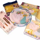 Stork Baby Theme Party Pack Supplies Plates, Napkins, Flatware, Cups, Tablecover Stork Baby Theme Party Pack Supplies Plates, Napkins, Flatware, Cups, Tablecover