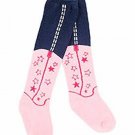 Western Boot Leg Cowgirl Boot Sock Pink Stars Baby Infant (6-18 months) NEW Western Boot Leg Cowgirl Boot Sock Pink Stars Baby Infant (6-18 months) NEW