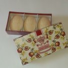 Victorian Style Pomegranate Orange Blossom Scented 3 pk Bars in gift Box NEW