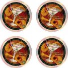 Martini Cocktails Coasters 4 pack Classic Solid Sandstone  NEW - MADE IN USA