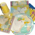 Stork Baby Party Pack Supplies Baby Shower Plates, Napkins, Flatware, Cups More