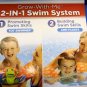 Aqua-Leisure 3D Frog Tot Swimmer Trainer with Detachable Arm Floats - Fabric NEW