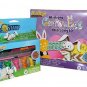 Blue Skies Plus Egg Decorating Craft Kit with Color Tablets, Glitter, Stickers,