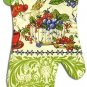 Kitchen Towel Set 4 Pc Spring Fruit Pattern Towel, 2 Pot Holders, Oven Mitt, NEW