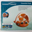 Clownfish Baby Pool Float Tube with Canopy Inflatable Beach Lake ages 1-2 NEW