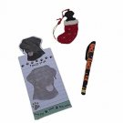 Black Labrador Lab Dog Gift Set w/ Matching Ornament, Magnetic Notepad & Pen NEW