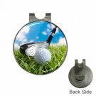 Magnetic Golf Ball Marker Hat Clip Ball and Driver Design NEW