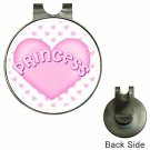 Blue Skies Plus Pink Princess Heart Magnetic Golf Ball Marker Hat Clip NEW