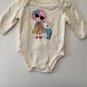 Garanimals White “Girl and Kitty Cat” Creeper Long Sleeve Size 0-3 mos NEW