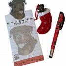 Rottweiler Dog Gift Set with Matching Ornament, Magnetic Notepad & Pen NEW