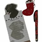 Chocolate Lab Dog Gift Set w Matching Ornament, Magnetic Notepad & Pen NEW