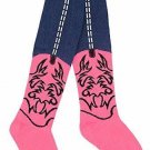 Boot Leg Boot Sock Pink Cowgirl Baby Infant Western Rodeo  (6-18 months) NEW