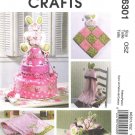 McCall's Patterns M6301 Diaper Cake, Burp Cloth, Blankie, Blanket, Towels NEW