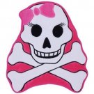 Girls' Pink Shaped Memory Foam Bath Rug - Skull & Crossbones Mat (24" X 20") NEW Girls' Pink Shaped Memory Foam Bath Rug - Skull & Crossbones Mat (24" X 20") NEW
