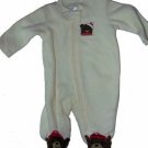Christmas Bear Winter Fleece Blanket Infant Sleeper Pajamas NEW Newborn