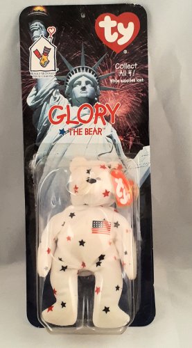 Glory The Bear-1997 McDonalds Ty Beanie Baby with Rare Errors 1993 tag, OakBrook