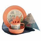 Biodegradable Camper Set - Plate, Bowl, Cup, Cutlery Set, Mesh Bag NEW