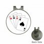 Magnetic Golf Ball Marker Hat Clip 4 Aces, Poker, Casino NEW