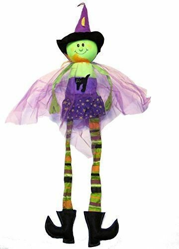 Halloween Witch Posable Door or Wall Hanging Character Decoration 40" NEW