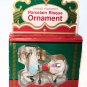 Carousel Horse Tree Ornament Hand Painted Porcelain NEW 3x3.5 inch