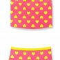 Pink Heart Design Tankini Swim Suit Toddler Infant 2 pc Swimsuit NEW 3-6 Mos