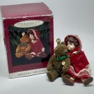 Hallmark Victorian Style JULIANNE AND TEDDY BEAR 1993 Christmas Ornament Hallmark Victorian Style JULIANNE AND TEDDY BEAR 1993 Christmas Ornament