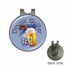 Magnetic Golf Ball Marker Hat Clip Funny Drunk Golfer Design NEW Magnetic Golf Ball Marker Hat Clip Funny Drunk Golfer Design NEW