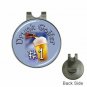 Magnetic Golf Ball Marker Hat Clip Funny Drunk Golfer Design NEW