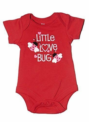 Little Love Bug Red Lady Bug Short Sleeve Baby Creeper Bodysuit (Newborn) NEW