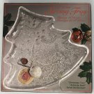 Indiana Glass, Glass Christmas Holiday Tree Shape Serving Tray - 12 inch Indiana Glass, Glass Christmas Holiday Tree Shape Serving Tray - 12 inch
