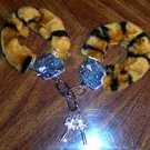 Furry Lockable Animal Print Handcuffs