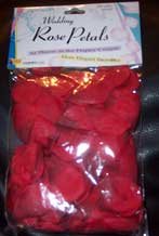Red Silk Rose Petals