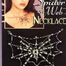 Gothic Silver Spiderweb Necklace