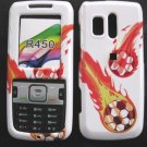 Soccer Fire Snap On Cover Case for SAMSUNG MESSAGER R450