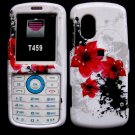 Red Flowers Snap On Cover Case for SAMSUNG GRAVITY T459