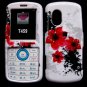Red Flowers Snap On Cover Case for SAMSUNG GRAVITY T459