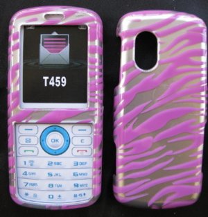 Pink Zebra Snap On Cover Case for SAMSUNG GRAVITY T459