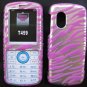 Pink Zebra Snap On Cover Case for SAMSUNG GRAVITY T459