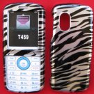 Silver Zebra Snap On Cover Case for SAMSUNG GRAVITY T459