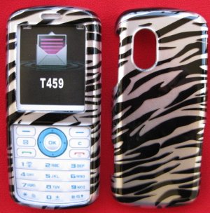 Silver Zebra Snap On Cover Case for SAMSUNG GRAVITY T459