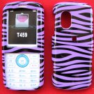 Purple Zebra Snap On Cover Case for SAMSUNG GRAVITY T459