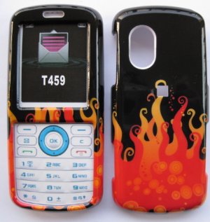 Flames Snap On Cover Case for SAMSUNG GRAVITY T459